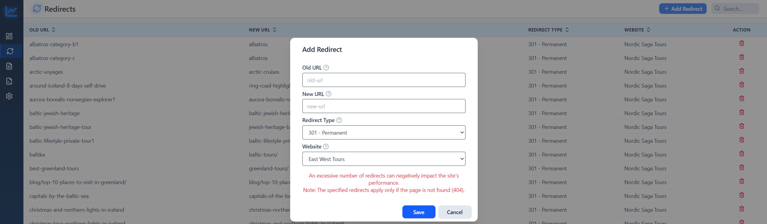 Redirects